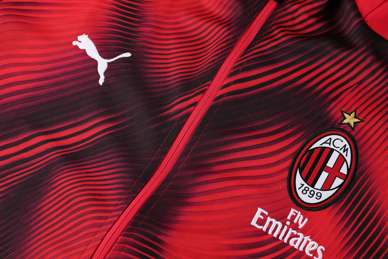 AC Milan 2019-20 Red Black Jacket Training Kit